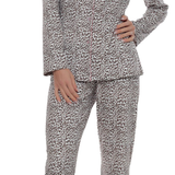 Pigiama Aperto Donna Caldo Cotone B&B 25236