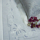 Lenzuola Matrimoniale Lino Intagliato Bellavia NB25