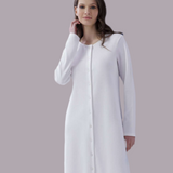 Camicia da Notte Donna aperta in caldo cotone Amadine D2977