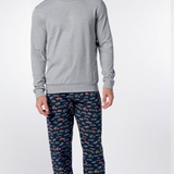 Pigiama Girocollo Unisex Caldo Cotone Perofil VPRT93208