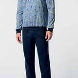 Pigiama Serafino Caldo Cotone Uomo Perofil VPRT93217