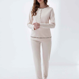 Pigiama Donna Serafino in Caldo Cotone Andra 9842