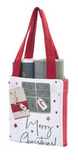 Set da 2 Strofinacci con Borsa Nuvole di Stoffa - Christmas is Coming