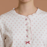 Ragno Pigiama Serafino Donna C. Cotone DU12N1