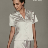 Pigiama Donna Taglio Uomo In Raso Andra 9070