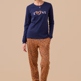 Pigiama Donna Caldo Cotone Noi di Notte FA9261AS