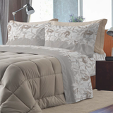 Lenzuola Linea Oro Stampato Matrimoniale Flores