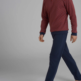 Pigiama Uomo Caldo Cotone Serafino Lungo U956N1
