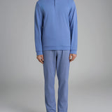 Pigiama Uomo Caldo Cotone Serafino Lungo U961N1