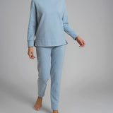 Pigiama Donna Eco Pile Girocollo Lungo DR89NQ
