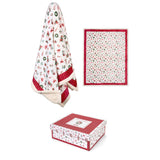 Plaid con Scatola Nuvole di Stoffa 130x160cm - La Storia di Natale
