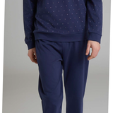 Pigiama Uomo Caldo Cotone Serafino Lungo U956N1