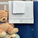 Lenzuola Culla Blumarine Baby Navy