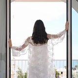 Filo D'Angelo Parure Kimono Pizzo Chantilly + Parigina in Raso Magnifique