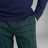 Pigiama Uomo Caldo Cotone Serafino Lungo U960NU