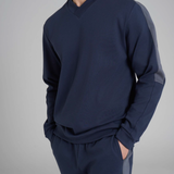 Pigiama Uomo Scollo a V in Caldo Cotone Ragno U990N2