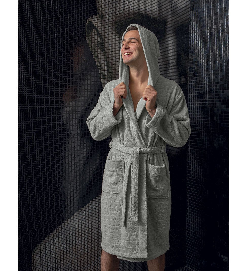 Accappatoio con cappuccio Dondi Trend - Biancheria da sogno Pedata