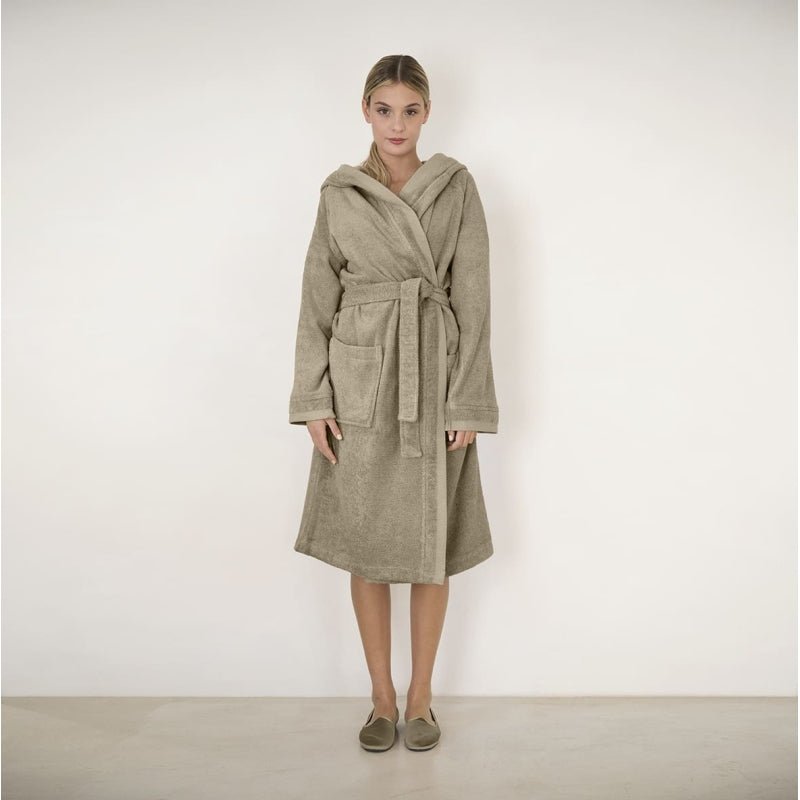 Accappatoio Con Cappuccio Fazzini Square - Biancheria da sogno Pedata