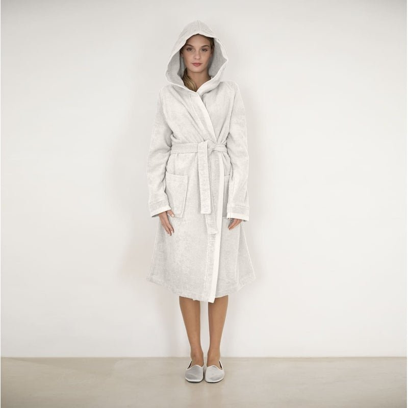 Accappatoio Con Cappuccio Fazzini Square - Biancheria da sogno Pedata