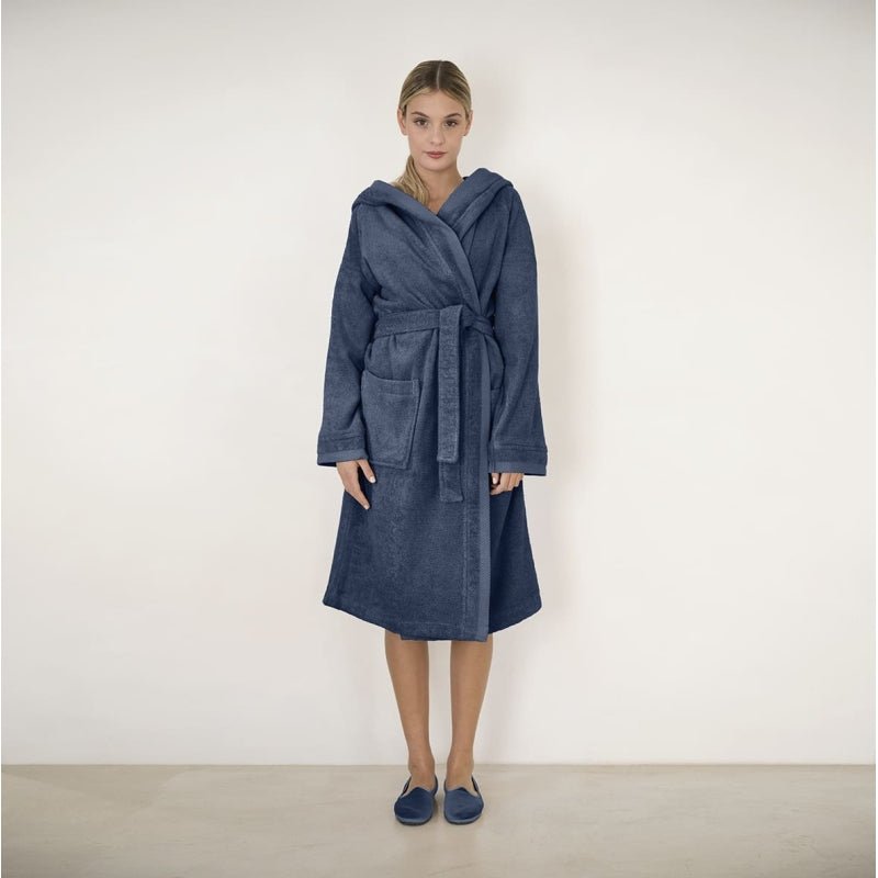 Accappatoio Con Cappuccio Fazzini Square - Biancheria da sogno Pedata