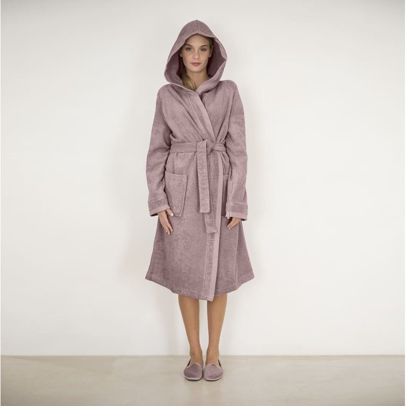 Accappatoio Con Cappuccio Fazzini Square - Biancheria da sogno Pedata