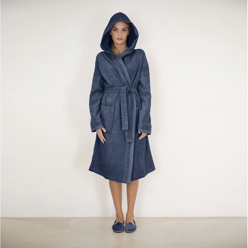 Accappatoio Con Cappuccio Fazzini Square - Biancheria da sogno Pedata