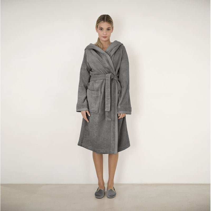 Accappatoio Con Cappuccio Fazzini Square - Biancheria da sogno Pedata