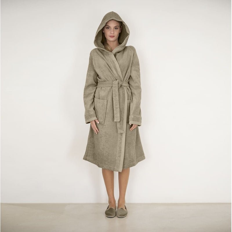 Accappatoio Con Cappuccio Fazzini Square - Biancheria da sogno Pedata