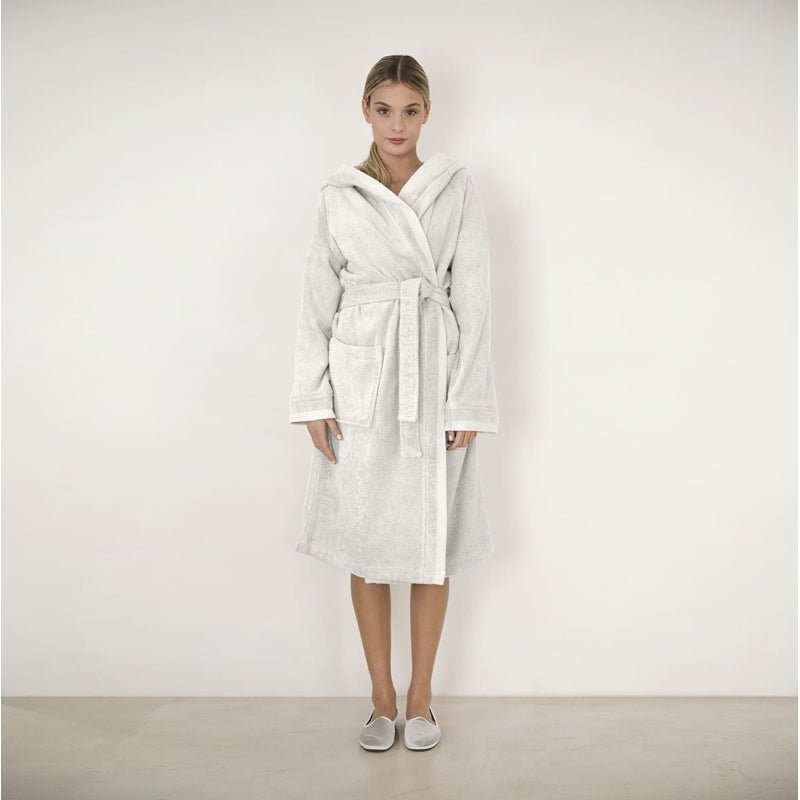 Accappatoio Con Cappuccio Fazzini Square - Biancheria da sogno Pedata