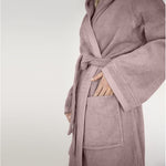 Accappatoio Con Cappuccio Fazzini Square - Biancheria da sogno Pedata