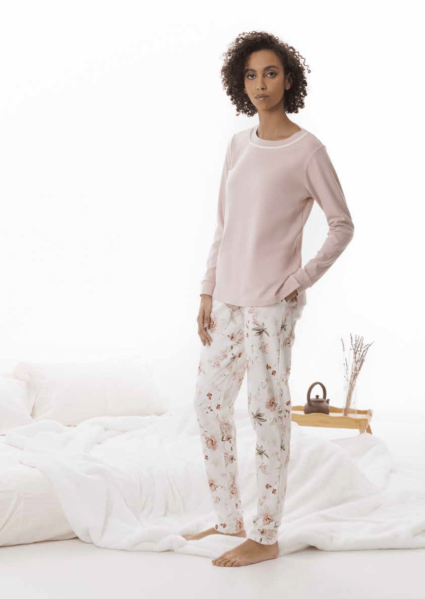Amadine Pigiama Donna Rasogola in C. Cotone D3223 - Biancheria da sogno Pedata
