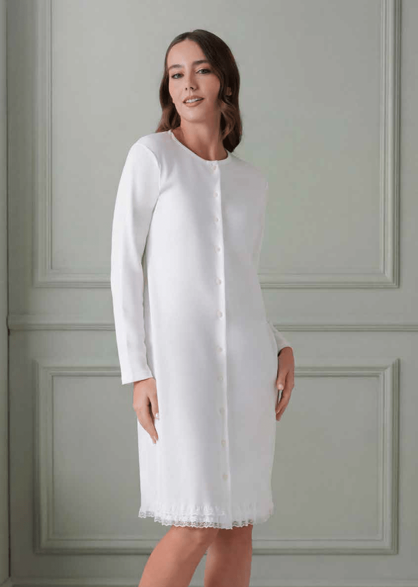 Andra Camicia Donna C.Cotone Aperta 10018 - Biancheria da sogno Pedata