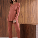 Andra Pigiama Serafino Donna C.Cotone 10035 - Biancheria da sogno Pedata
