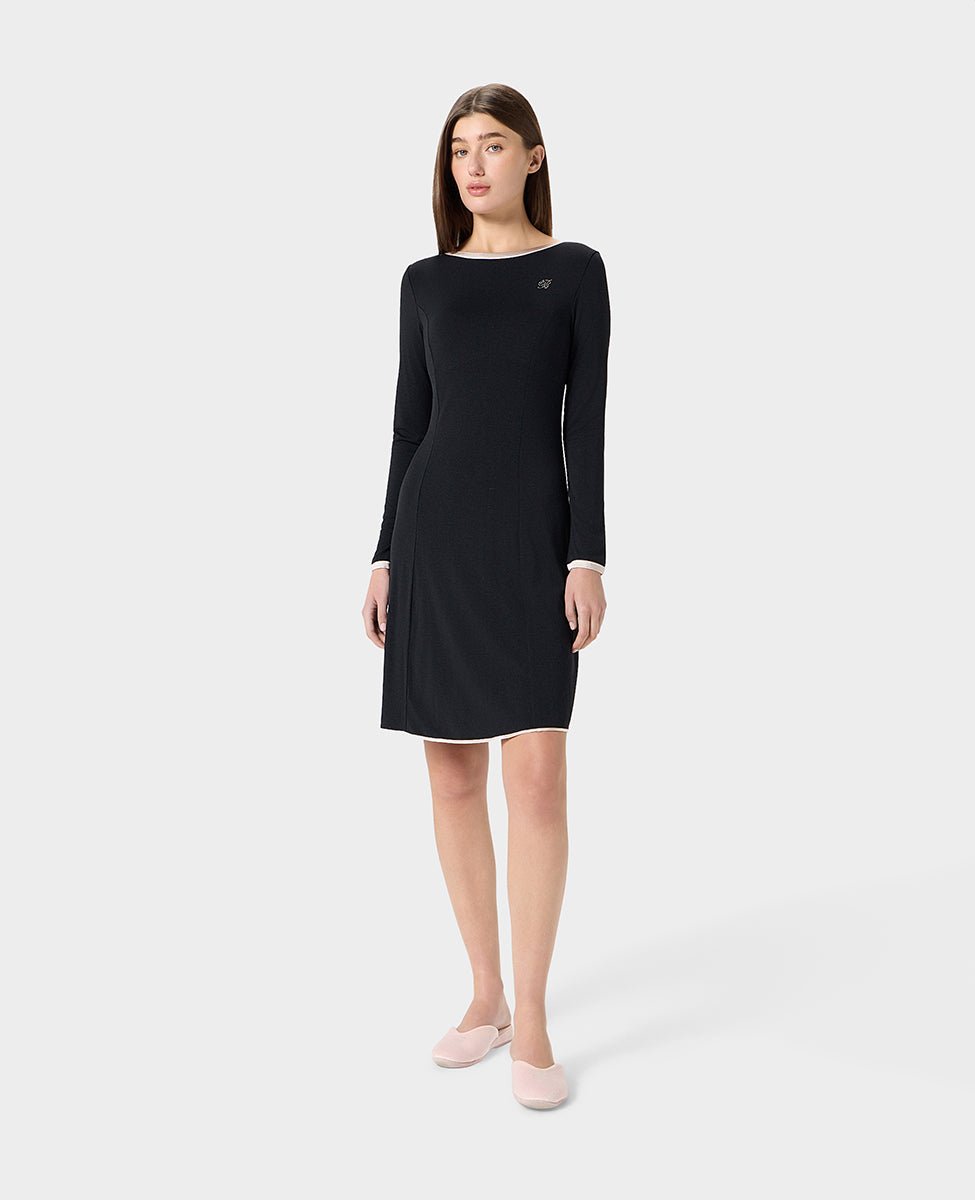 Blumarine Abito Manica Lunga Donna in Seta Incanto - Biancheria da sogno Pedata