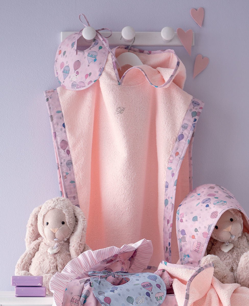Blumarine Baby Poncho in Spugna Mongolfiera - Biancheria da sogno Pedata