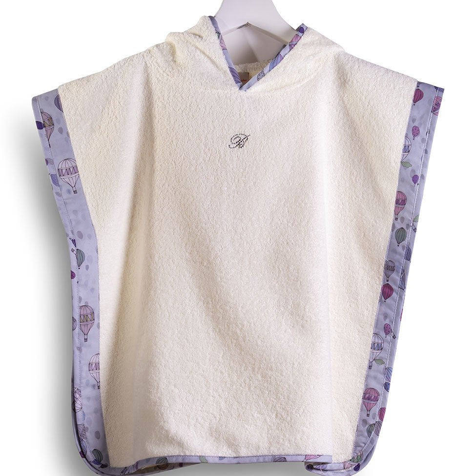 Blumarine Baby Poncho in Spugna Mongolfiera - Biancheria da sogno Pedata