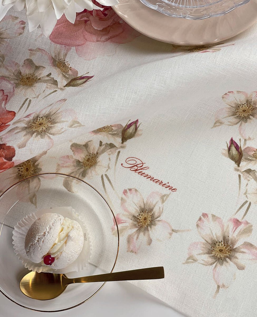 Blumarine Runner in Lino 50x150Cm Brook - Biancheria da sogno Pedata