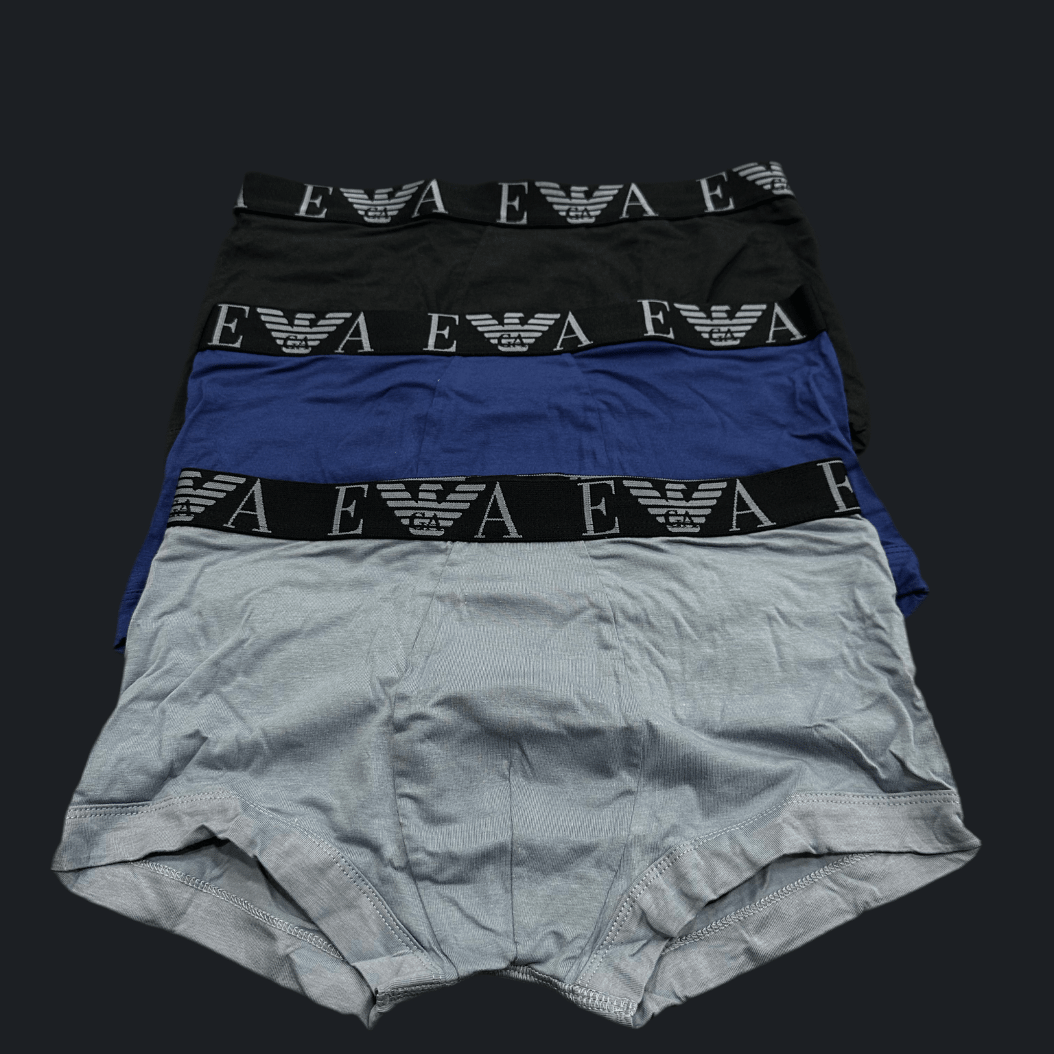 Boxer Emporio Armani TriPack Blu - Biancheria da sogno Pedata
