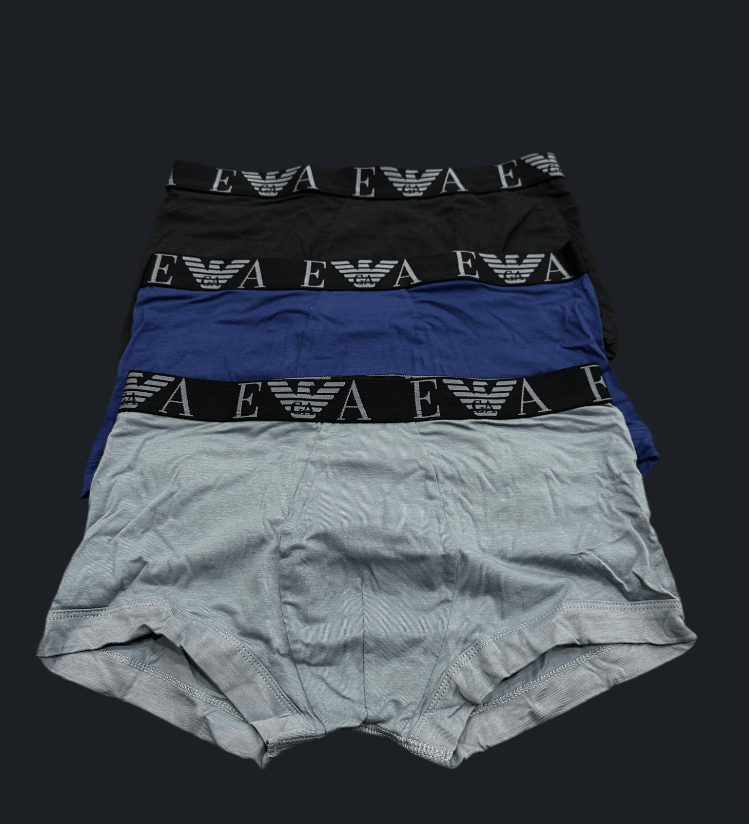 Boxer Emporio Armani TriPack Blu - Biancheria da sogno Pedata