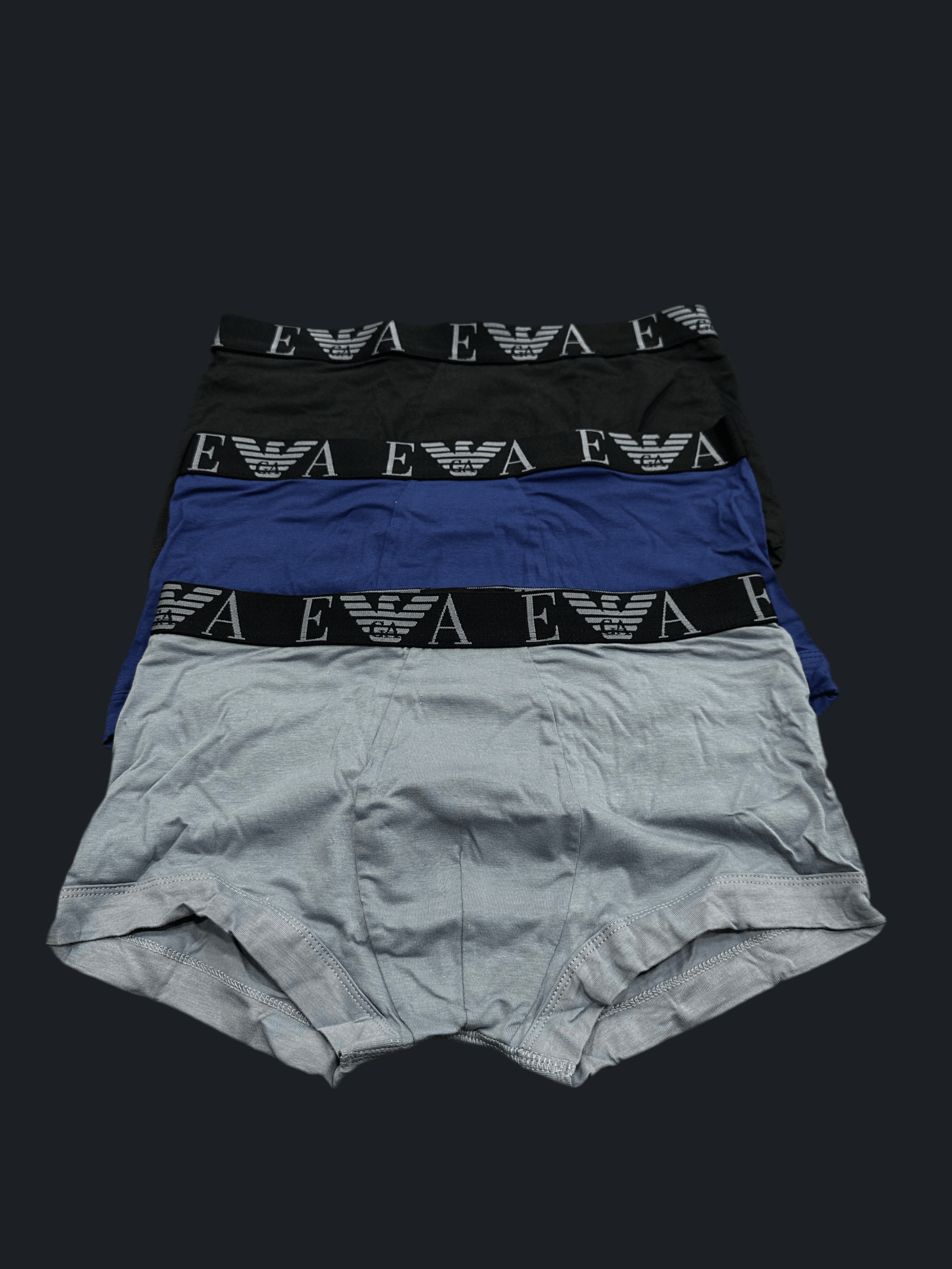Boxer Emporio Armani TriPack Blu - Biancheria da sogno Pedata