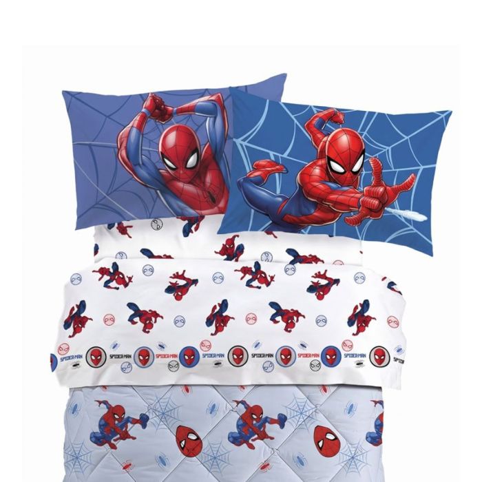 Caleffi Lenzuola Spiderman in Cotone Super Web - Biancheria da sogno Pedata