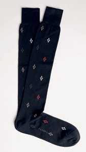 Calza Lunga in Caldo Cotone Uomo Perofil Argyle - Biancheria da sogno Pedata