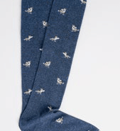 Calza Lunga in Caldo Cotone Uomo Perofil Lupo - Biancheria da sogno Pedata