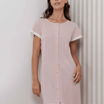 Camicia Aperta Donna Mezza Manica Andra 9917 - Biancheria da sogno Pedata