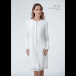 Camicia da Notte Aperta Donna Andra 9821 - Biancheria da sogno Pedata