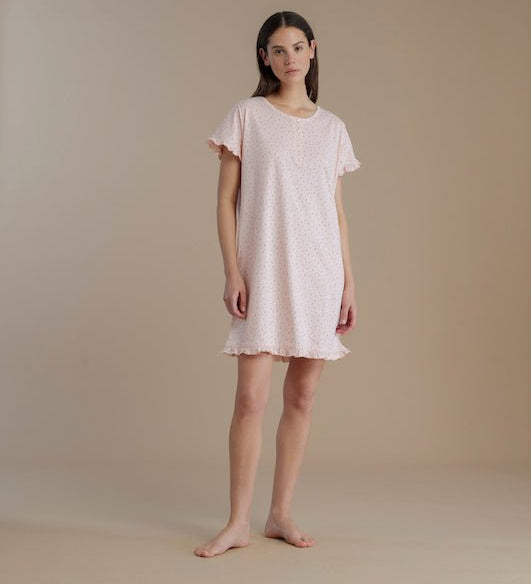 Camicia da Notte Donna Noi di Notte LA3356 - Biancheria da sogno Pedata