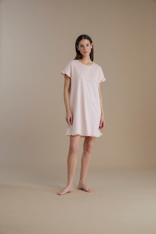 Camicia da Notte Donna Noi di Notte LA3356 - Biancheria da sogno Pedata