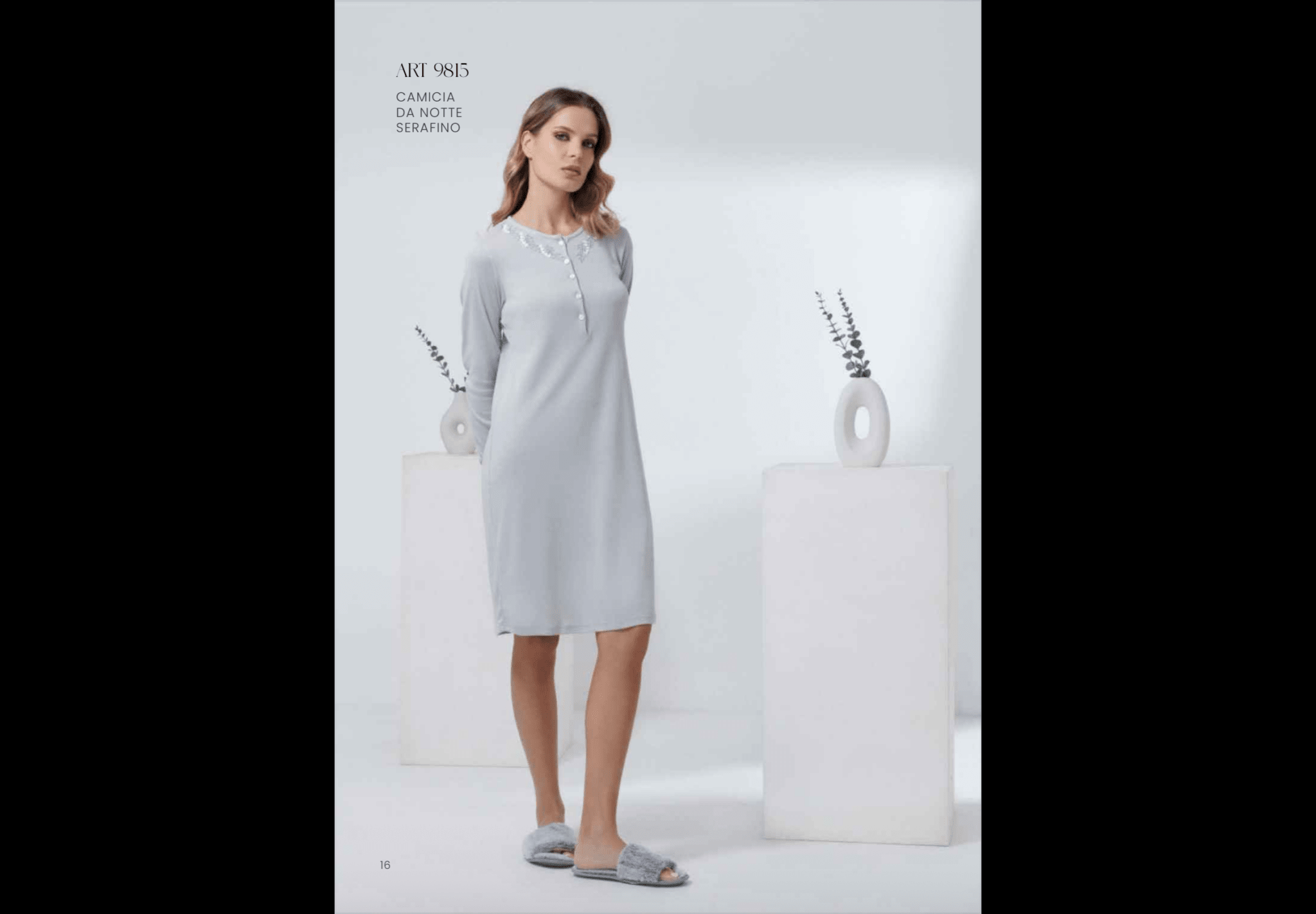 Camicia da Notte Serafino a Costina Donna Andra 9815 - Biancheria da sogno Pedata