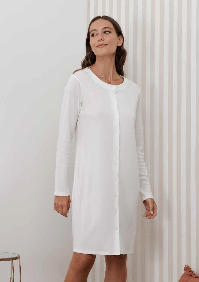Camicia Donna Aperta M/L Andra 9901 - Biancheria da sogno Pedata