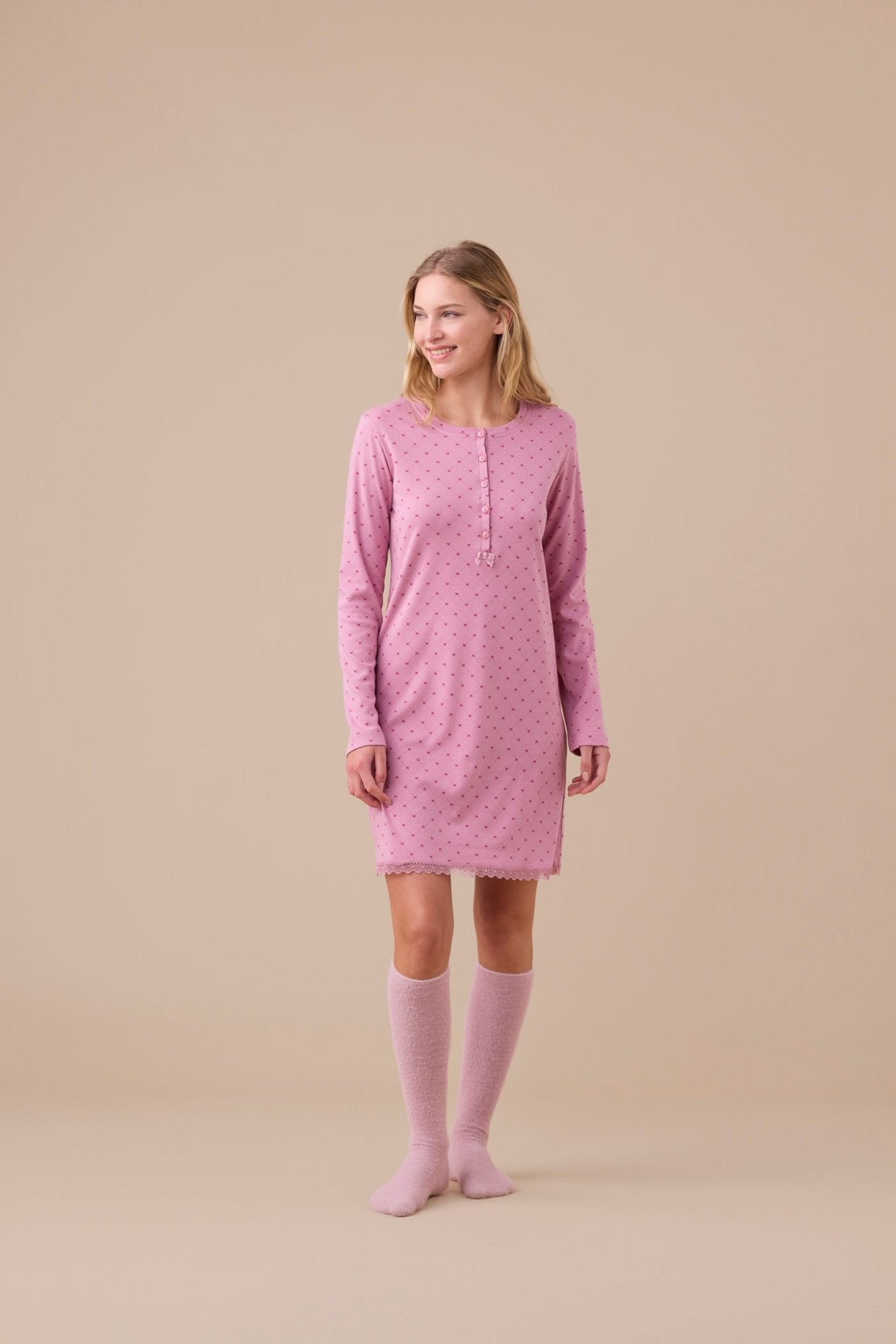 Camicia Donna Calibrata Noi Di Notte LA3442 - Biancheria da sogno Pedata